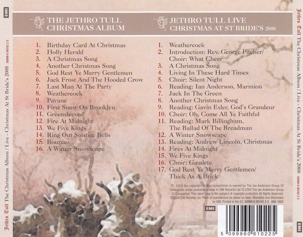 Jethro Tull : The Jethro Tull Christmas Album / Live - Christmas At St Bride's 2008 (2xCD, Album, RE)