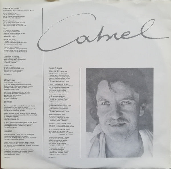 Francis Cabrel : Cabrel 77-87 (LP, Comp)