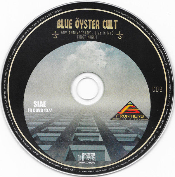 Blue Öyster Cult : 50th Anniversary - Live In NYC - First Night (2xCD + DVD-V, Multichannel, NTSC + Dlx)