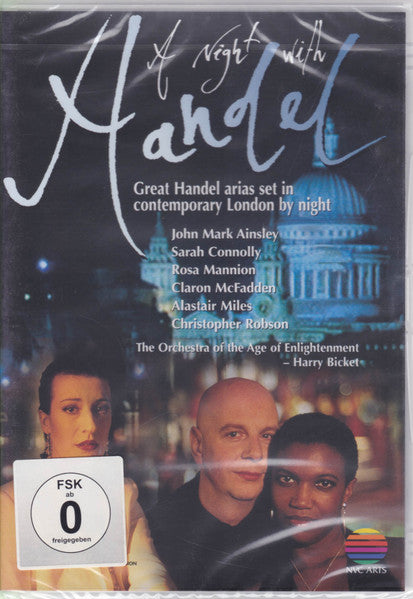 Handel* - John Mark Ainsley, Sarah Connolly, Rosa Mannion, Claron McFadden, Alastair Miles, Christopher Robson, Orchestra Of The Age Of Enlightenment, Harry Bicket : A Night With Handel - Great Handel Arias Set In Contemporary London By Night (DVD-V, RE, PAL)