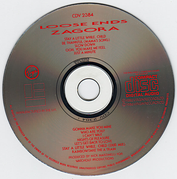 Loose Ends : Zagora (CD, Album)