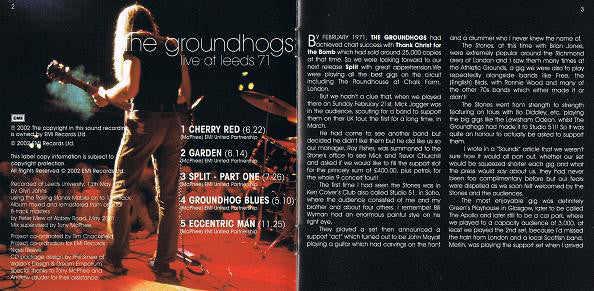 The Groundhogs : Live At Leeds '71 (CD, Album, RE, RM)