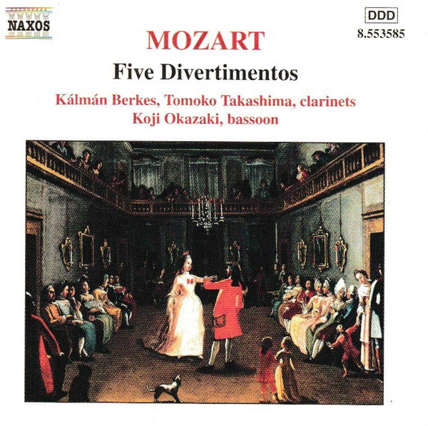 Mozart*, Kálmán Berkes, Tomoko Takashima, Koji Okazaki : Five Divertimentos, K. 439b (CD, Album)