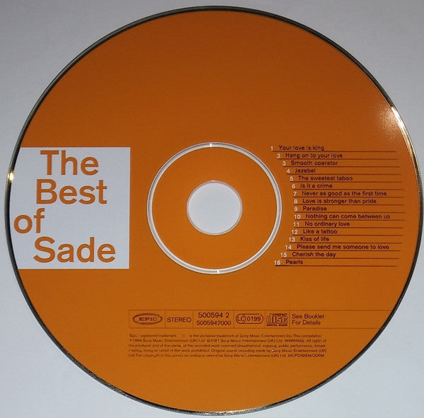 Sade : The Best Of Sade (CD, Comp, Dlx, Ltd, RE, Gol)