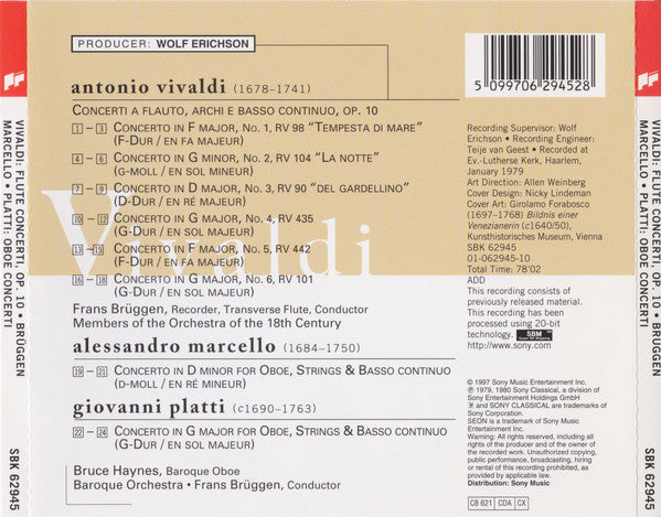 Vivaldi* : Concertos For Winds (CD, Album, RE)