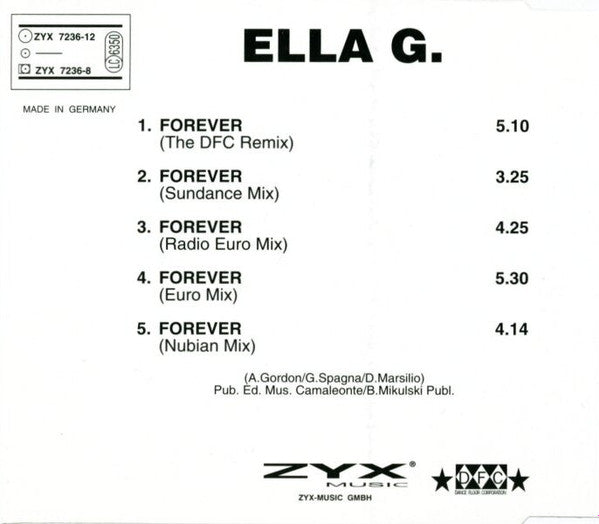 Ella G. : Forever (CD, Maxi)