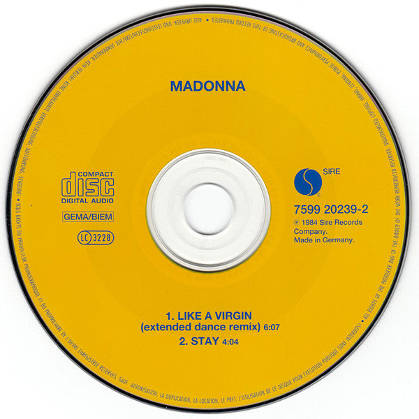 Madonna : Like A Virgin (CD, Single, RE)