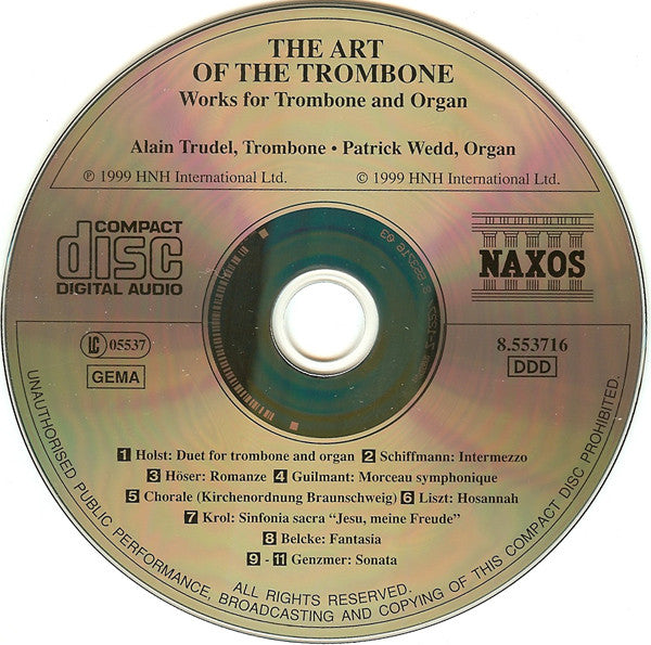 Alain Trudel, Patrick Wedd : The Art Of The Trombone (CD, Album)