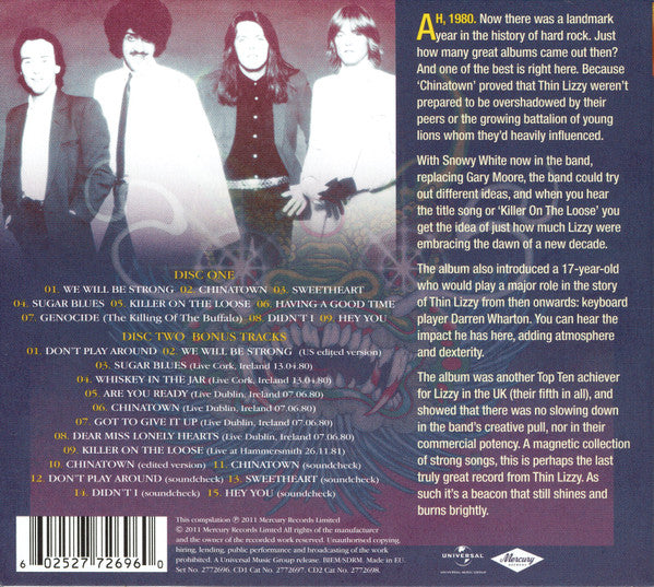 Thin Lizzy : Chinatown (2xCD, Album, Dlx, RE, RM, Exp)