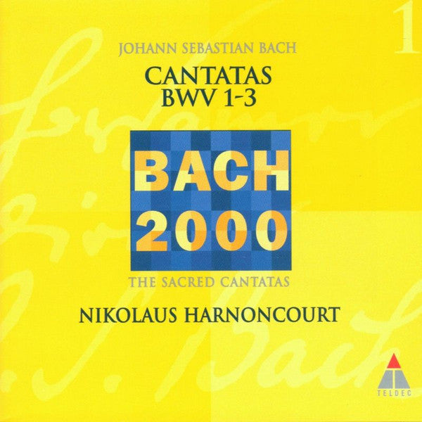 Johann Sebastian Bach, Nikolaus Harnoncourt : Cantatas BWV 1-3 (CD, Album, RM)