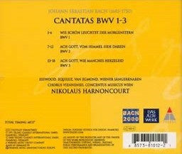 Johann Sebastian Bach, Nikolaus Harnoncourt : Cantatas BWV 1-3 (CD, Album, RM)