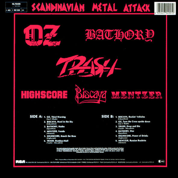 Various : Scandinavian Metal Attack II (LP, Comp)