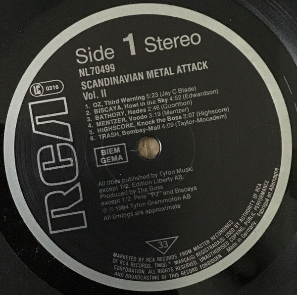 Various : Scandinavian Metal Attack II (LP, Comp)