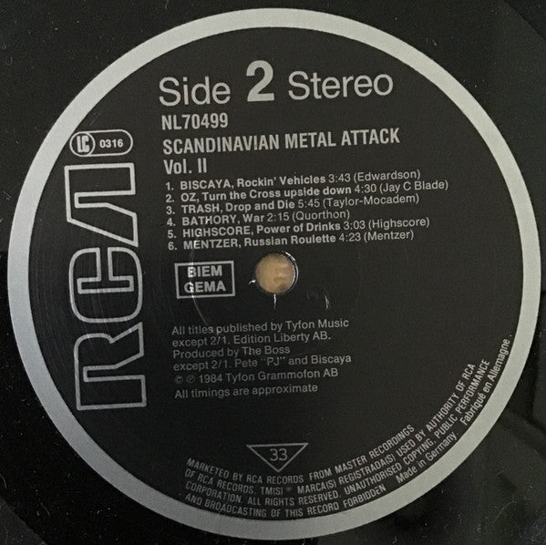 Various : Scandinavian Metal Attack II (LP, Comp)