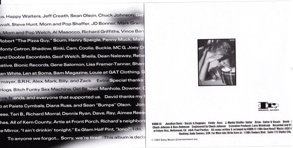 Korn : Korn (CD, Album, RE, S/Edition, Tin)