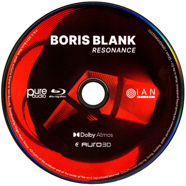 Boris Blank : Resonance (CD, Album + Blu-ray, Blu-ray-A, Multichannel + Dlx)
