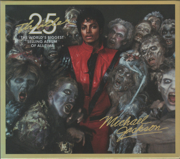 Michael Jackson = マイケル・ジャクソン* : Thriller 25 = スリラー 25周年記念リミテッド・エディション (CD, Album, RE + DVD-V, Copy Prot., NTSC + Ltd, Sli)