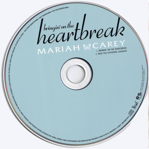 Mariah Carey : Bringin' On The Heartbreak (CD, Single, Enh, Car)