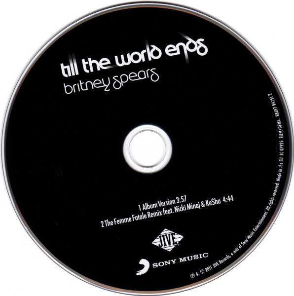 Britney Spears : Till The World Ends (CD, Single, Car)