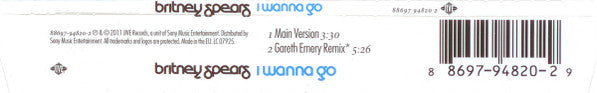 Britney Spears : I Wanna Go (CD, Single)