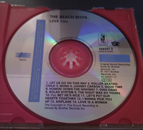 The Beach Boys : Love You (CD, Album, RE, RM)