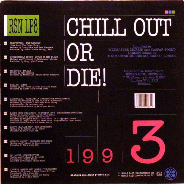 Various : Chill Out Or Die! (2xLP, Comp, Mixed)