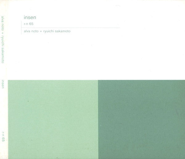 Alva Noto + Ryuichi Sakamoto : Insen (CD, Album, RP)