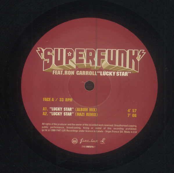 Superfunk Feat. Ron Carroll : Lucky Star (12", RE)