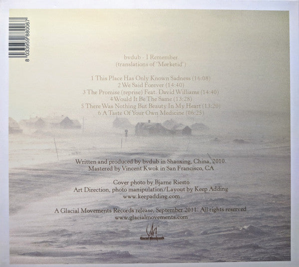 bvdub : I Remember (Translations Of Mørketid) (CD, Album)