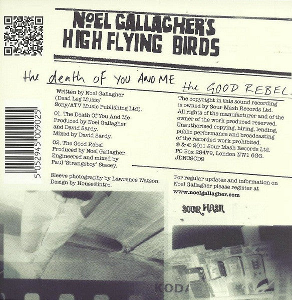 Noel Gallagher&#39;s High Flying Birds : The Death Of You And Me (CD, Single)
