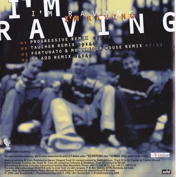 Scooter : I'm Raving (The Remixes) (CD, Maxi)