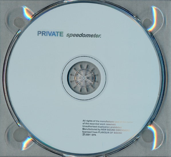 Speedometer : Private (CD, Album, Dig)