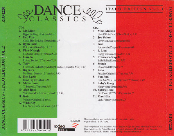 Various : Dance Classics - Italo Edition Vol. 1 (2xCD, Comp)