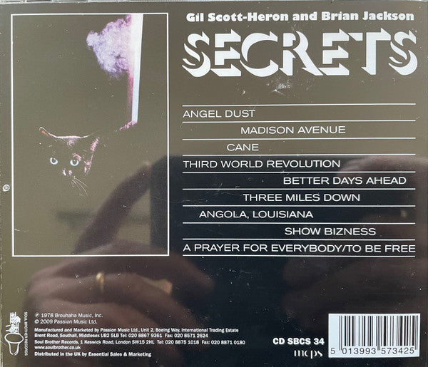 Gil Scott-Heron And Brian Jackson* : Secrets (CD, Album, RE)