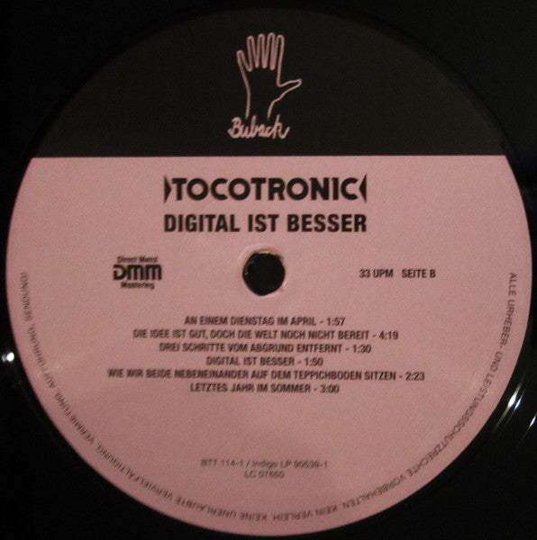 Tocotronic : Digital Ist Besser (2xLP, Album, RE, Gat)