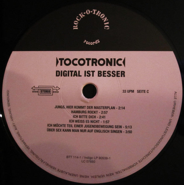 Tocotronic : Digital Ist Besser (2xLP, Album, RE, Gat)