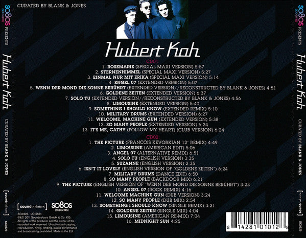 Hubert Kah Curated By Blank &amp; Jones : So80s (Soeighties) Presents Hubert Kah (2xCD, Comp, RM)