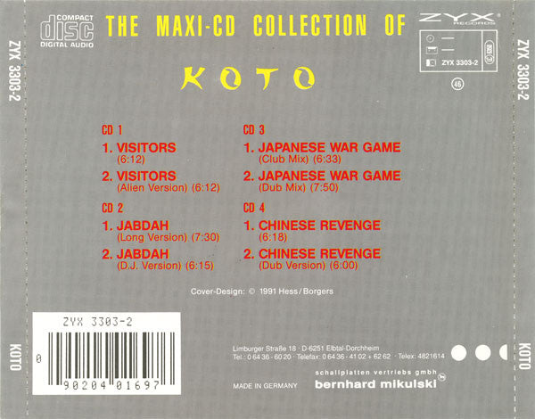 Koto : The Maxi-CD Collection Of Koto (4xCD, Maxi, RE + Box, Comp)