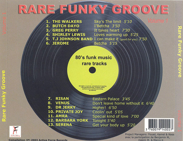 Various : Rare Funky Groove Volume 1 (CD, Comp)
