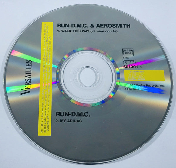 Run-DMC &amp; Aerosmith : Walk This Way (CD, Single, Car)