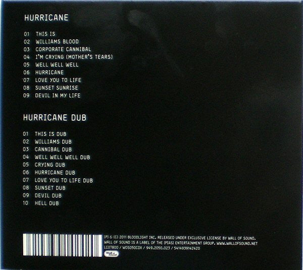 Grace Jones : Hurricane - Dub (CD, Album, RE + CD, Album + Dig)