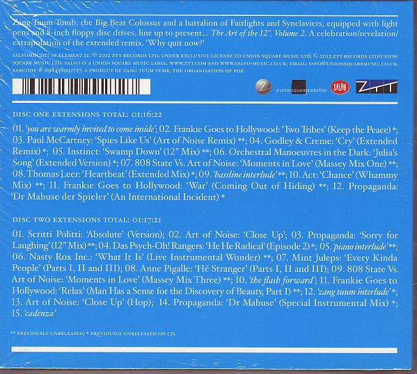 Various : The Art Of The 12&quot;, Volume Two (A Promotion Of A Way Of Life) (2xCD, Comp)