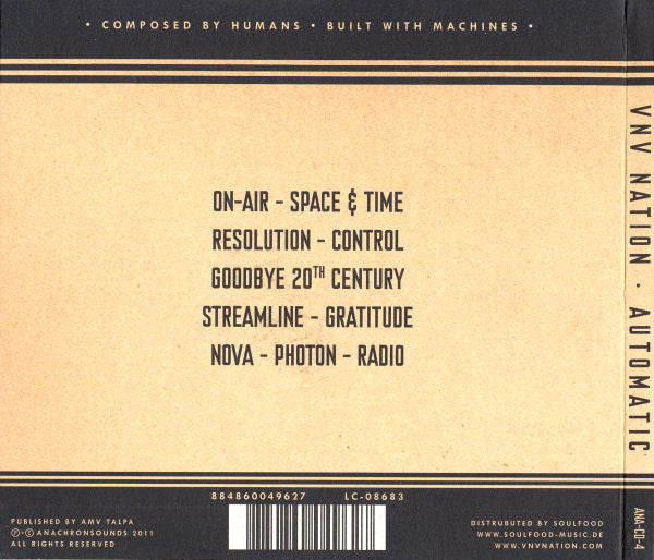 VNV Nation : Automatic (CD, Album)