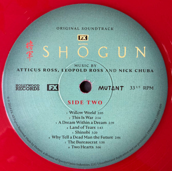 Atticus Ross, Leopold Ross and Nick Chuba : Shōgun (Original Soundtrack) (LP, Album, Red)
