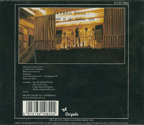 Jethro Tull : Minstrel In The Gallery (CD, Album, RE, War)