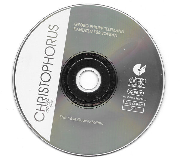 Telemann*, Ensemble Quadro Saltero* : Kantaten Für Sopran = Cantatas For Soprano (CD, RE)