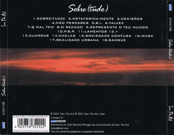 Sam The Kid : Sobre(tudo) (CD, Album)