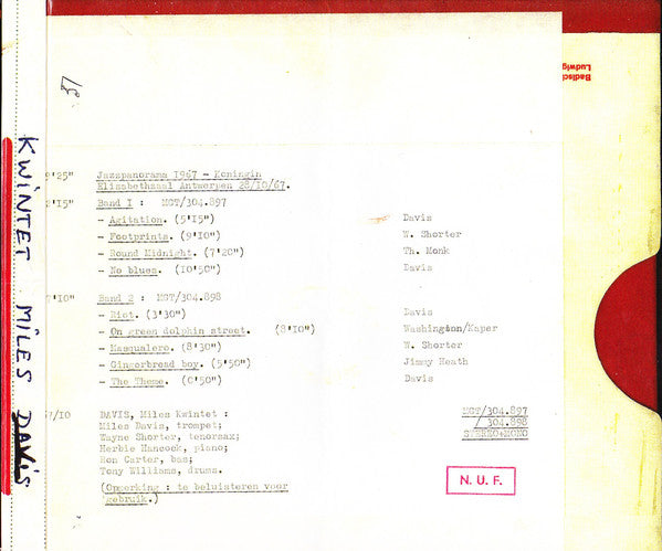 The Miles Davis Quintet : Live In Europe 1967 (The Bootleg Series Vol. 1) (3xCD + DVD-V, Copy Prot., RE, NTSC + Album)