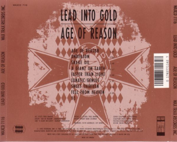 Lead Into Gold : Age Of Reason (CD, Album)