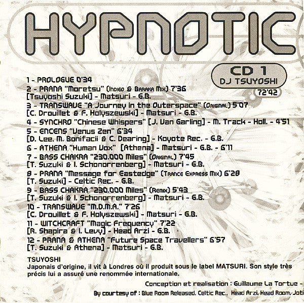 DJ Tsuyoshi &amp; DJ Joti Sidhu* : Hypnotic Trance Vol. 3 (2xCD, Mixed)